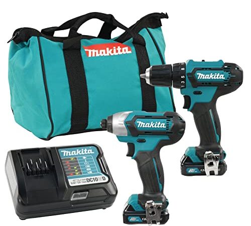 Makita CLX224 12V max CXT Lithium‑Ion Cordless 2‑Pc. Combo Kit (1.5Ah)