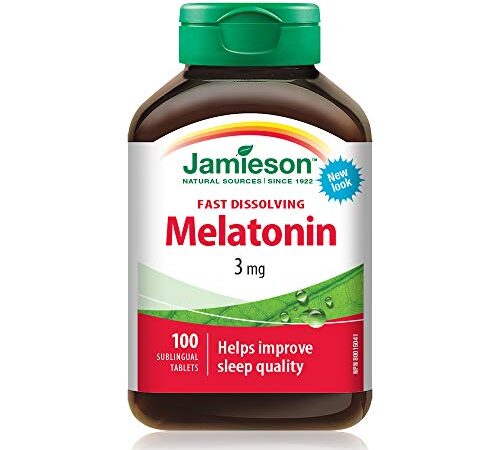 Melatonin 3 mg - Unflavoured Fast Dissolving Tablets , 100 Count (Pack of 1)