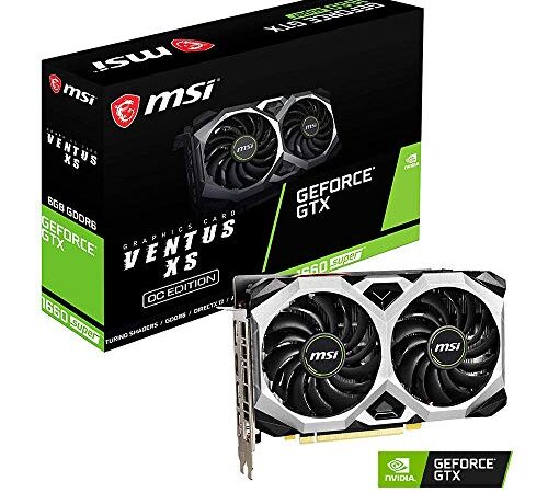 MSI Gaming Geforce GTX 1660 Super 192-bit HDMI/DP 6GB GDRR6 HDCP Support DirectX 12 Dual Fan VR Ready OC Graphics Card