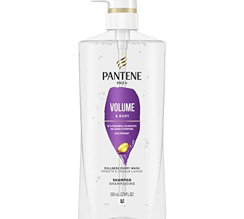 Pantene Volume Shampoo for Fine Hair, Volume & Body, Safe for Color-Treated Hair, 530 ml