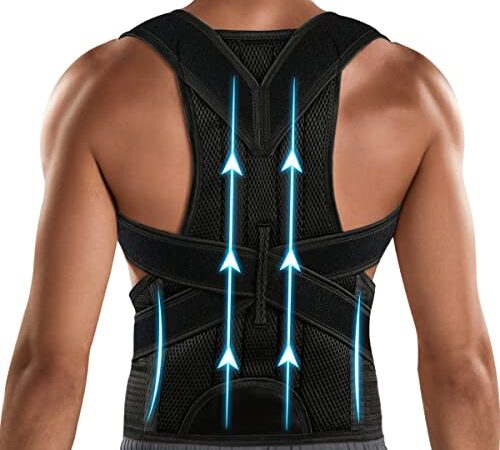 Posture Corrector for Men&Women - Back Brace for Lumbar Support and Upright - Breathable Back Straightener Back Corrector Posture Improve and Neck, Back, Shoulder Pain Relieve (X-Large(37-42Inches))