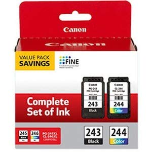 Canon PG-243/ CL-244 Ink Multi pack, Compatible to TR4520, MX492, MG2520, MG2922, TS302 and TS202 Printers