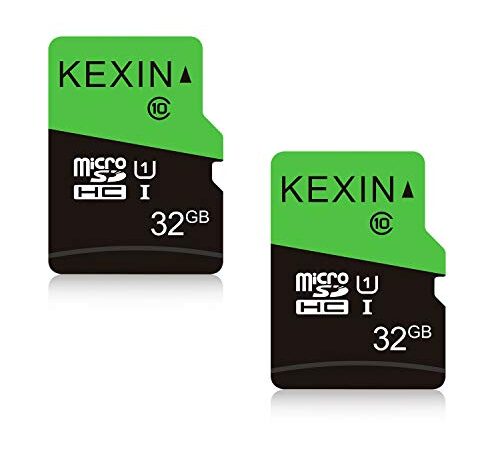 KEXIN 32GB Micro SD Card Micro SDHC UHS-I Memory Cards Class 10 High Speed TF Card, C10, U1, 32 GB 2 Pack