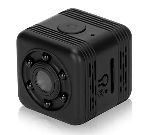 Mini Action Camera,HD WiFi Sports Camcorde with 6 Infrared Lights,Aerial Photography Camera Built in 300mAh Lithium ion Battery, Vlog Camera