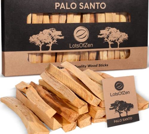 Palo Santo Sticks Authentic (Approx. 160 Grams | 5.6 Oz) — Large Pack — 100% Natural Incense, High Resin Spiritual Cleansing Palo Santo Matches from Peru — Wild Harvested, Sustainably Hand Picked