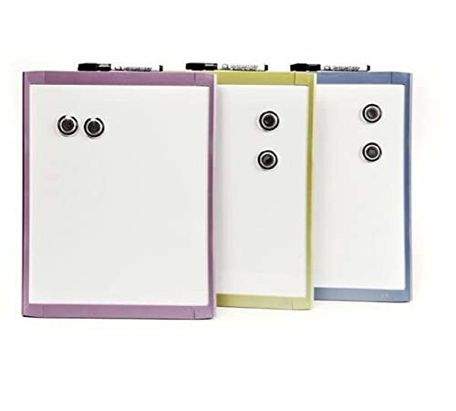 Quartet Plastic Frame Magnetic Whiteboard, Frame Colour May Vary, 8.5 x 11 Inches (MHOW8511)