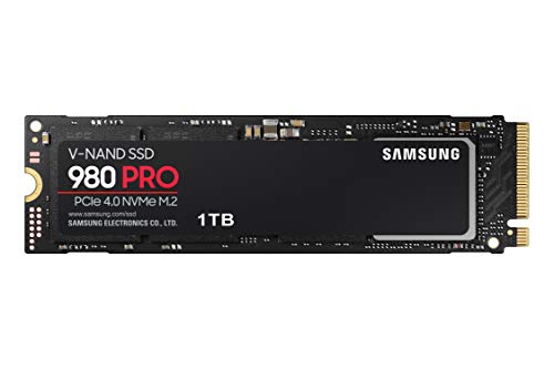 Samsung 980 PRO 1TB NVMe M.2 SSD, PCIe Gen 4.0 (MZ-V8P1T0BW)