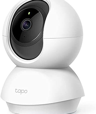 TP-Link Tapo Smart Cam Pan Tilt Home WiFi Camera, 2.4GHz Wi-Fi Connection Required, 1080p (Full HD), Up to 30 ft Night Vision, Up to 128 GB microSD Card Slot, Works w/Alexa and Google (Tapo C200)