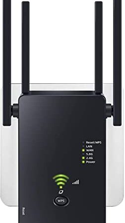 2023 Latest Release WiFi Extender Signal Booster WiFi Booster/WiFi Range Extender 1200Mbps, Covers up to 8000 Sq.ft &35 Devices, Dual Band 2.4G 5.8G Repeater 8s WPS Internet Booster WiFi 100% Safety…