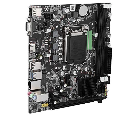 Desktop Computer Motherboard, Integrated Sound Card/Network Card, LGA 1155 USB3.0 SATA Mainboard, for Intel B75, Support SSD Solid State Drive High Speed Transmission