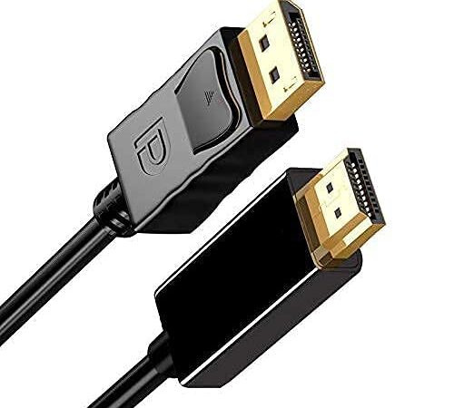 DisplayPort to HDMI, 4K DP Male to HDMI Male Audio Video Cable Supports 4K 30Hz,1080P, 2K 60Hz