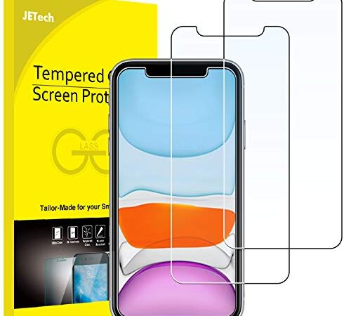 JETech Screen Protector for iPhone 11 and iPhone XR 6.1-Inch, Case Friendly, Tempered Glass Film, 2-Pack