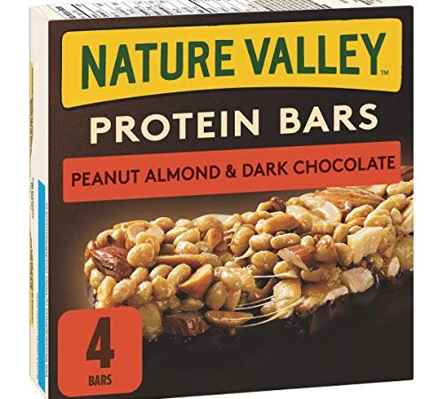 NATURE VALLEY Protein Bars Peanut Almond & Dark Chocolate Flavour, 4-Count, 148 Gram