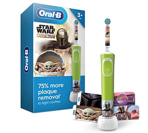 Oral-B Kids Electric Toothbrush Featuring Star Wars, For Kids 3+, You May Receive Red Or Green For A Limited Time