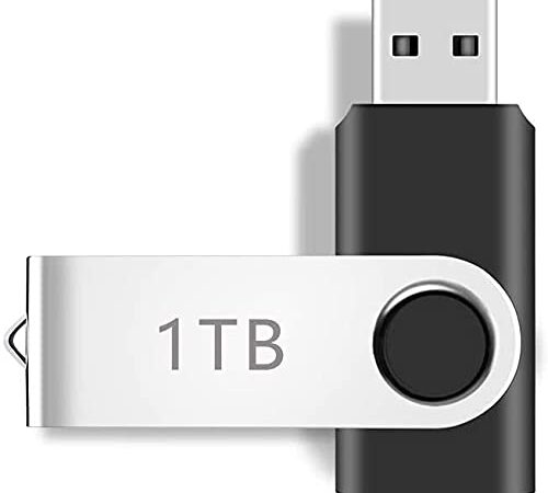 USB 3.0 Flash Drive 1TB, 1000GB Flash Drives, Memory Stick 1TB Compatible with Computer/Laptop, USB 3.0 Data Storage Drive 1000GB with Write and Read Spead up to 100Mb/s (1TB-b)